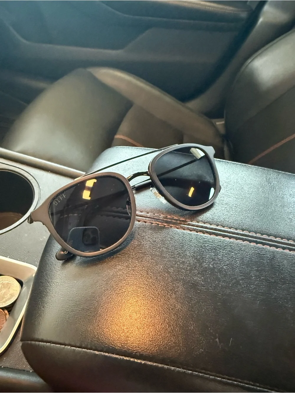 DIFF Camden Matte Black Sunglasses - NWOT